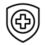 Medical shield icon